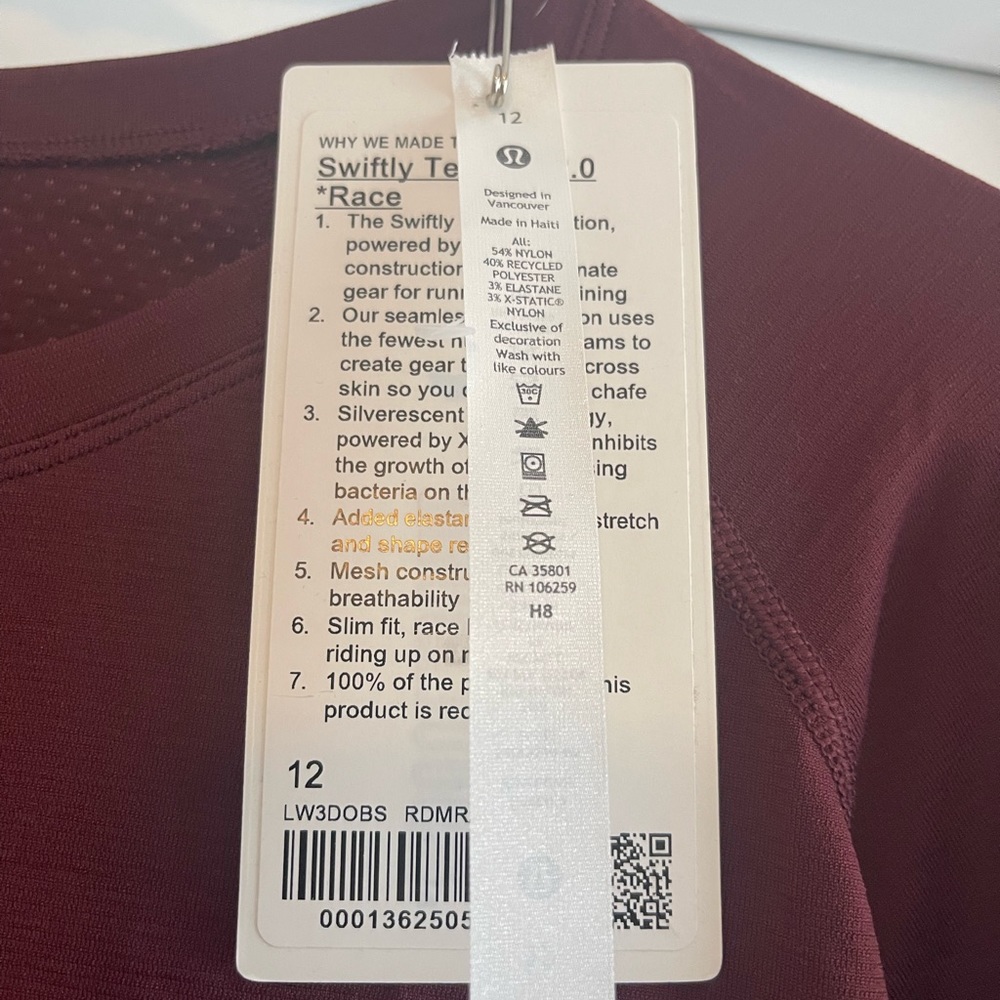 Swiftly Tech Long-Sleeve Shirt 2.0 size 12